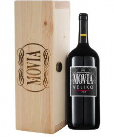Lesena škatla za eno steklenico (Magnum) - movia.si